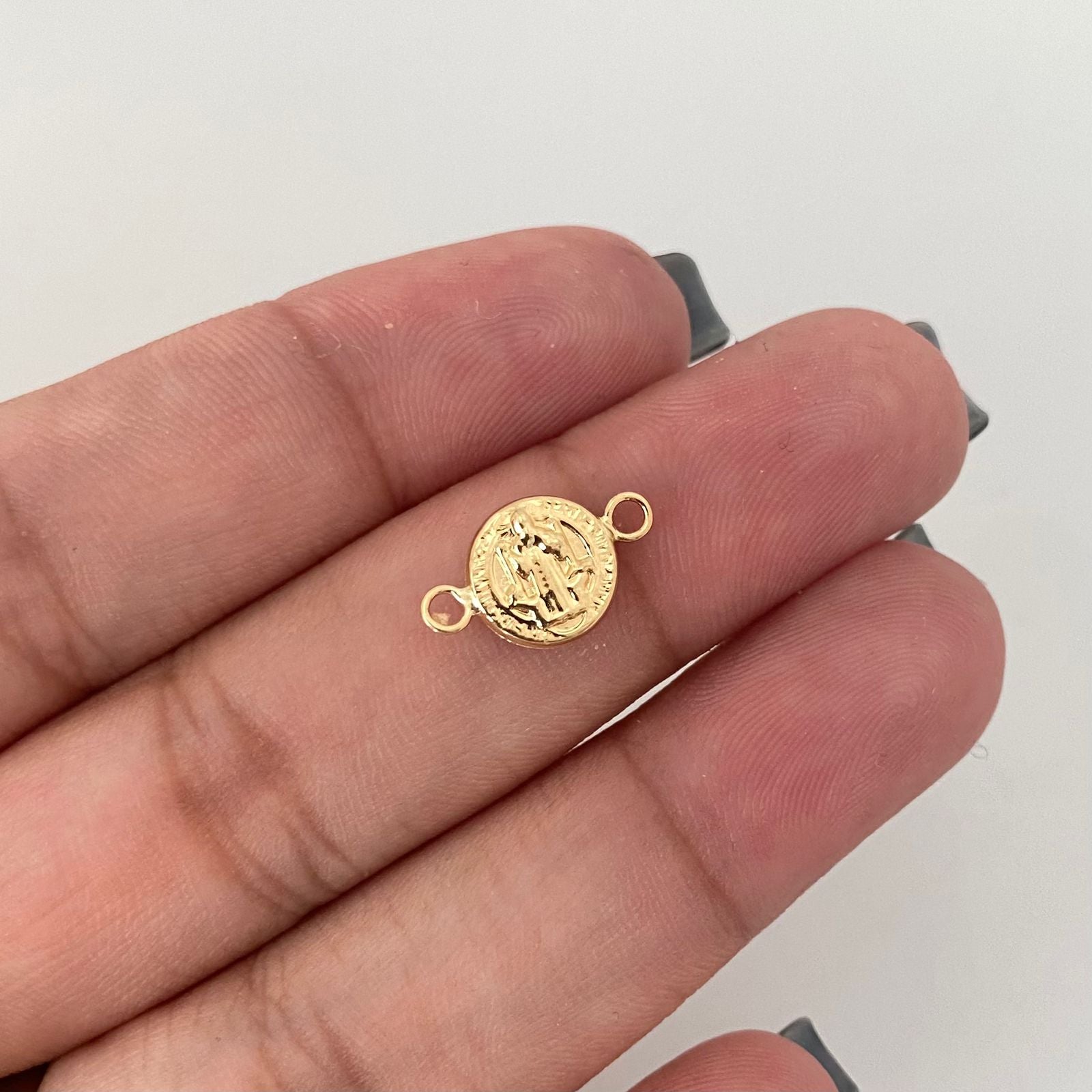 Herraje san benito Oro amarillo 18k 0,35 Gr / 1,4 Cm